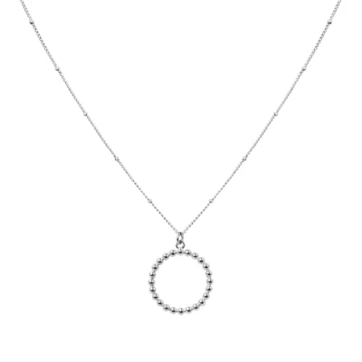 Immagine di Purelei Collana Karma (oro, argento, oro rosa), donna in acciaio inossidabile e resistente, con pendente waterproof di tendenza, lunghezza regolabile 50/55 cm (Argento)
