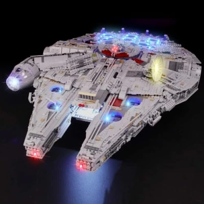 Immagine di BRIKSMAX Kit di Illuminazione a LED per Lego Millennium Falcon, Compatibile con Il Modello 75192 Mattoncini da Costruzioni Non Include Set
