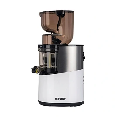Immagine di BioChef Atlas Whole Slow Juicer Pro estrattore di Succo, 400 Watt, 40 RPM, a freddo. Garanzia vita sul motore Bianco