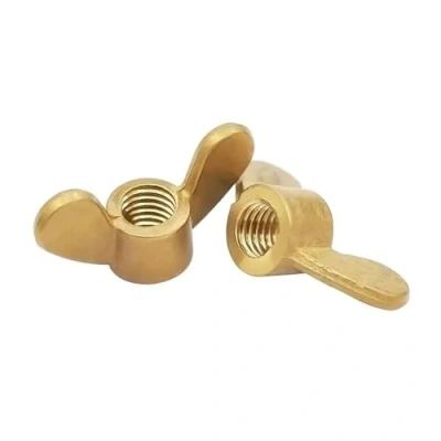 Immagine di SINEKY 5 pz M3 M4 M5 M6 M8 M10 M12 M14 Dadi ad Alette in Ottone a Farfalla Rame Stringere Mano Dado(Size:M6)