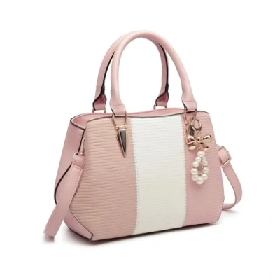 Immagine di Miss Lulu Borsa a Mano da Donna, Borse Donna in Pelle PU, Tracolla di Grande Capacità, Eleganti con un Senso Della Linea