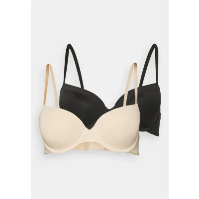 Immagine di Dorina Louise 2PACK Reggiseno con ferretto, Donna, Taglia: 85A, Black/beige
