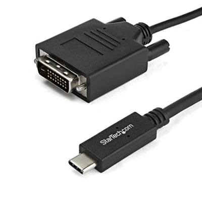 Immagine di StarTech.com Cavo Adattatore USB C a DVI da 1m Convertitore per PC con tipo 1920x1200 (CDP2DVIMM1MB)