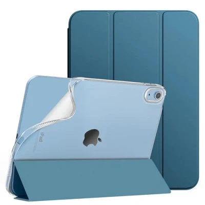 Immagine di TiMOVO Custodia Compatibile con iPad 10 Generazione 10,9&quot; 2022, Smart Cover in PU Supporto, Funzione di Auto Sveglia/Sonno, Retro TPU Morbido, Blu Cobalto