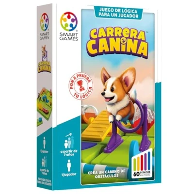 Immagine di SmartGames Canina Race Giochi Bambini 7 Anni O Più Puzzle 60 Sfide per 1 Giocatore Di Viaggio Ragazzi E Ragazze