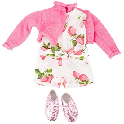 Immagine di Götz 3402845 Tuta combinata con bacche Taglia abbigliamento bambola. XL Set di e accessori da 4 pezzi per bambole in piedi 45 50 cm