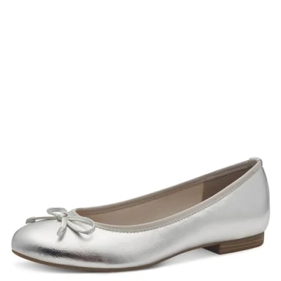 Immagine di MARCO TOZZI Damen Ballerinas 2 22137 42, Ballerine Donna, Argento, 39 EU