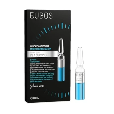 Immagine di EUBOS in A SECOND Bi Phase Hydro Boost idratante Per tutti i tipi di pelle caso stress e secchezza della Trattamento immediato 2 fasi Compatibilità cutanea dermatologicamente