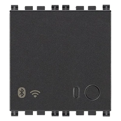 Immagine di Vimar 19597 Arké Gateway connesso IoT Bluetooth Wi Fi per integrazione, configurazione, supervisione di VIEW Wireless, mediante Cloud e App, 2 moduli