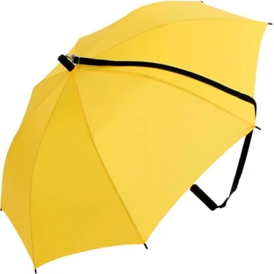 Immagine di iX Brella, ombrello con tracolla a spalla, l&#039;automatico permette di avere le mani libere Giallo gelb 100 cm