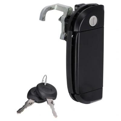 Immagine di FEBI BILSTEIN 175767 Maniglia Apriporta Sx, Esterno con chiave, cilindro serratura nero VOLKSWAGEN: TRANSPORTER 4, 4 Bus