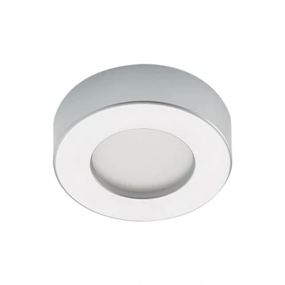 Immagine di plafoniera LED &#039;Edwina&#039; dimmerabile (Moderno) colore Grigio, in Alluminio ad es. Bagno (1 luce, lampadina inclusa) di PRIOS lampada LED,