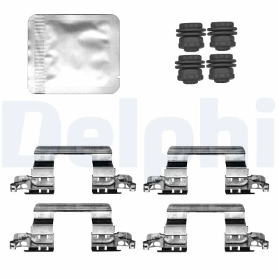 Immagine di DELPHI LX0832 Kit accessori, Pastiglia freno BMW: 5 Touring, 3 Sedan, 1 Hatchback