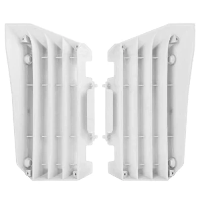 Immagine di POLISPORT 8455400001 Set di griglie per radiatore in polipropilene resistente e durevole senza hardware compatibile con le moto Yamaha colore bianco
