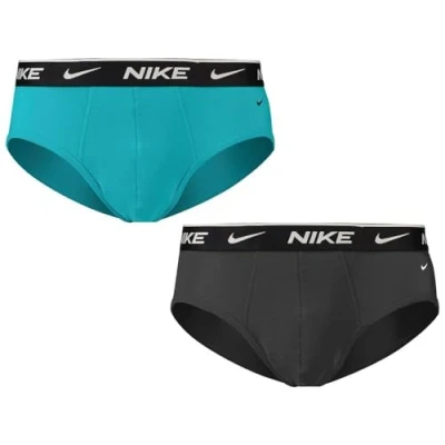 Immagine di Nike Brief 2PK Underwear, Set di 2 Slip Everyday 0000KE1084 (IT, Testo, XL, Regular, Dusty Cactus/Anthracite)