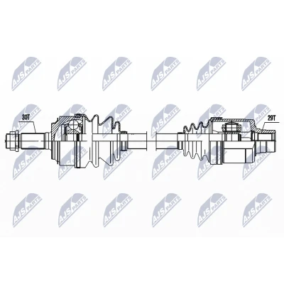 Immagine di NTY NPW HD 094 Albero motore / Semiasse Assale anteriore Dx 681mm Trasmissione automatica