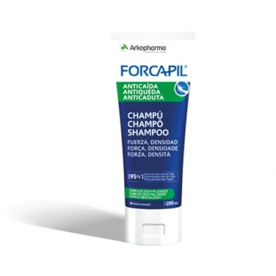Immagine di Arkopharma Forcapil Shampoo Anticaduta 200 ml, Senza Silicone, Forza e Densità, Prevenire Limitare la Caduta dei Capelli, Testato sotto Controllo Dermatologico Oftalmologico