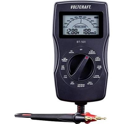 Immagine di VOLTCRAFT Tester batterie BT 501 Campo di misura (tester batterie) 1,2 V, 1,5 3 6 3,7 9 12 V Pila, Batteria ricaricabile