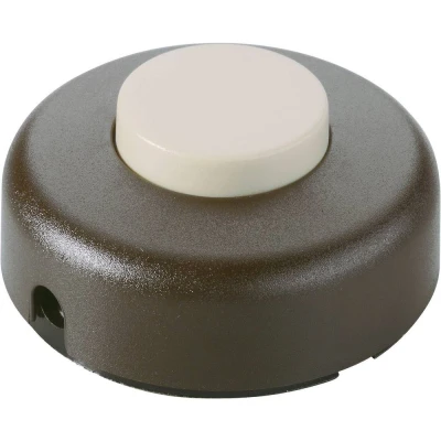 Immagine di interBär 5062 509.01 Interruttore A pedale Marrone, Beige 1 x Off / On 2 pz.