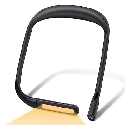 Immagine di Alyvisun Lampada da Lettura, LED Luce del Libro USB Ricaricabile per La Lettura a Letto Flessibile Collo Luci Notturna 3 Colori Portatile Leggere Lucina Letto, Studio, Lavoro, Viaggio, Campeggio
