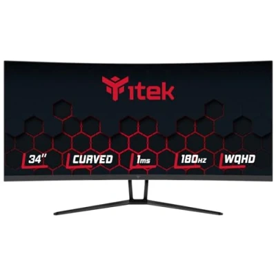Immagine di Itek monitor GGC 34&quot; CURVED R1500, WQHD 3440x1440 UltraWide, VA, 180Hz, 21:9, 1ms, 2xHDMI, 2xDP, HDR400, Adapt Sync