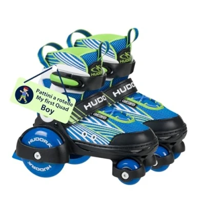 Immagine di HUDORA pattini a rotelle My First Quad in diverse misure e colori di qualità per bambini fino 20kg regolabili sicuri con grandi iniziare