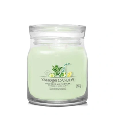 Immagine di Yankee Candle Medium with 2 wicks Cucumber Mint Cooler 11 cm / ø 9