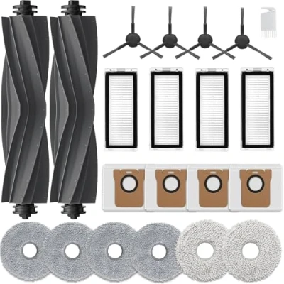 Immagine di AVAENZO Kit di Accessori per Dreame L20 Ultra, Ultra Complete, 2 Spazzola Principale, 6 Panni Mop, 4 Filtro Hepa, Laterale, 3 Sacchetti Robot Aspirapolvere Ricambi.