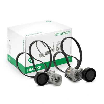 Immagine di INA 529 0477 10 Kit cinghie Poly V Controllare corsa libera generatore ed ev. sostituire VOLVO: V50, S40 II, C30, FORD: Focus 2