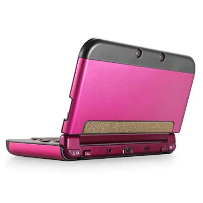 Immagine di TNP Custodia Protettiva in Plastica Alluminio per Corpo Intero New Nintendo 3DS XL LL 2015 Pelle Rigida Switch Giochi Accessori Console Videogiochi Protezione Lite Case Cover Rosa