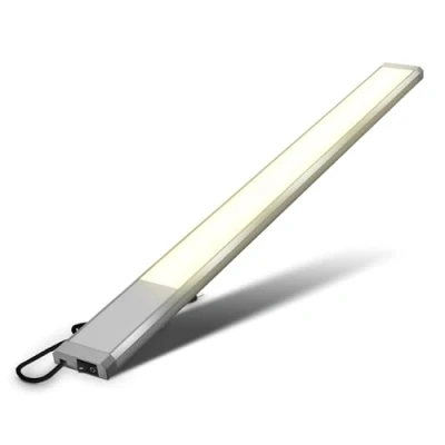 Immagine di B.K.Licht lampada sottopensile cucina LED, luce calda 3000K, LED integrati da 10W, lunghezza 57.5cm, 1.110 Lm, interruttore on off, plastica e metallo, moderna per vetrinetta, 230V IP20