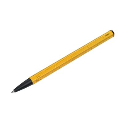 Immagine di Penna a sfera multitasking con ricarica D1 nera CONSTRUCTION BASIC righello per centimetri/pollici, scala 1:20/1:50 facile cambio della alluminio, metallo