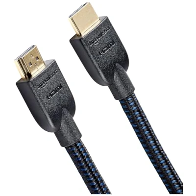 Immagine di Amazon Basics Cavo HDMI a 2.0 intrecciato, 3 m, Nero