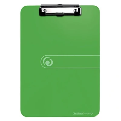 Immagine di Herlitz Portablocco A4,Alta Qualità, Meccanismo di Bloccaggio e Occhiello per Appenderlo, FSC Mix, Ristoranti Fiere Hostess, 11226610, Verde