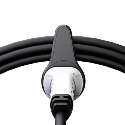 Immagine di Powerwerk Wallbox Cavo di Ricarica Tipo 2 Piccolo Supporto da Parete per Auto elettrica con Spina IEC 62196 in ABS EV