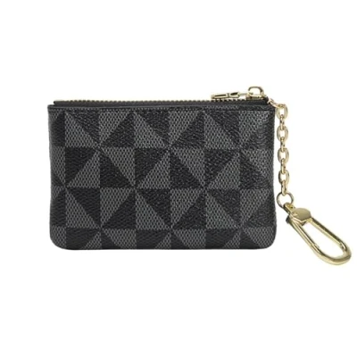 Immagine di Portamonete Donna,Portafogli Donna Piccolo con Cerniera,Portamonete Piccolo,Porta Monete Uomo Portatile Portachiavi,Mini Portafoglio per e (Nero)