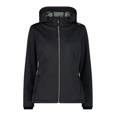 Immagine di CMP Giacca da donna in softshell con cappuccio fisso, Antracite, 46