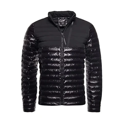 Immagine di Superdry Studios Contrast Core Down Jkt Giacca da Uomo, Nero, M