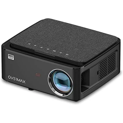 Immagine di Overmax Multipic 5.1 Home Cinema Projector Full HD 1080p fino a 150&#039;&#039;, 6000 Lumens, Dual Speaker, Android 9.0, Long Life Smart LED, Screen Mirroring, Wi Fi &amp; BT, 2x HDMI, USB, Ceiling Mountable