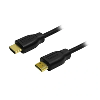Immagine di LogiLink ch0035 Cavo HDMI High Speed con Ethernet (Versione 1.4), 2 x 19 Pin Male (Oro), Nero, polytasche 2.00 m