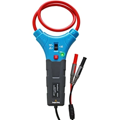 Immagine di PeakTech 4205 pinza di alimentazione flessibile adattatore 30/300/3000A AC per multimetro, connettore da 4 mm, misuratore corrente, amperometro digitale, calibro a pinza, P