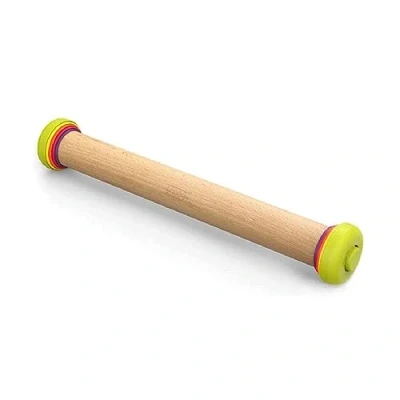Immagine di Joseph PrecisionPin Mattarello in Legno di Faggio, Regolabile con Precisione, Diversi Spessori, Accessori da Forno per Pizza, Biscotti, Pasta, Stabile e Durevole Multicolore