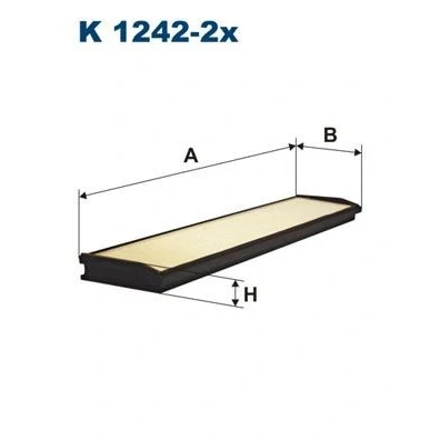 Immagine di FILTRON K 1242 2x Filtro abitacolo particellare 374 84 24 MERCEDES BENZ: W124 Sedan, Classe E T modell, Coupe
