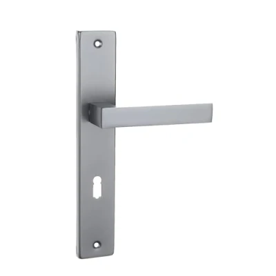 Immagine di domino QUBIK M45 Set di 72 maniglie per porta della camera, cantina e interna, a forma L, accessori porte in alluminio, cromato satinato