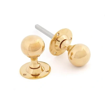 Immagine di From The Anvil 83630 Pomello tondo su mortasa in ottone lucido