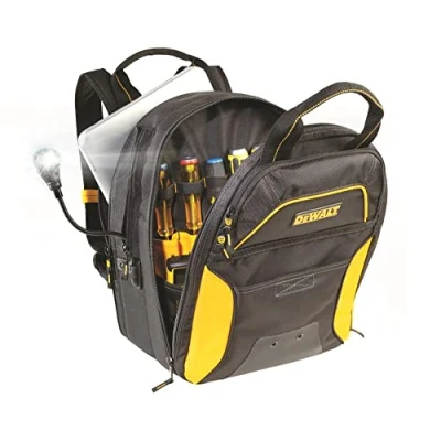 Immagine di DEWALT DGCL33 Zaino con 33 tasche illuminate USB, colore: giallo