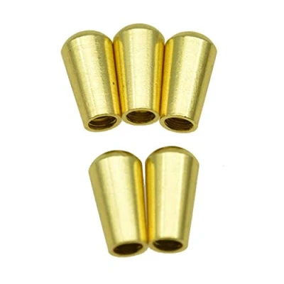 Immagine di Dopro 5pcs USA Filettato SAE 8 32 Chitarra In Metallo 3 Vie Interruttore A Toggle Punta Manopola Tappo per Les Paul/Switchcraft Oro