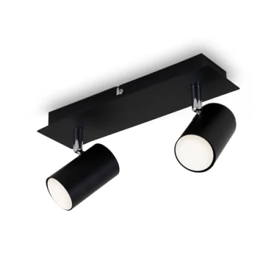 Immagine di Briloner Leuchten Faretto a soffitto, orientabile, plafoniera, plafoniera 3 teste, GU10, max. 40 watt, colore nero