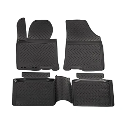 Immagine di NORM Liners 3D Tappeti Tappetini Auto In TPE Gomma Su Misura Per I40 dal 2011, Kit di 4 Pezzi, Inodore, Nero, Antiscivolo
