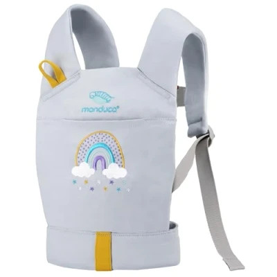 Immagine di manduca Doll Carrier Marsupio bambole Adatto per Bambini a partire dai 18 mesi Portabambole in cotone biologico e giocattoli di peluche